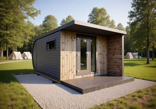 Golden Peak Camping Pod Featured